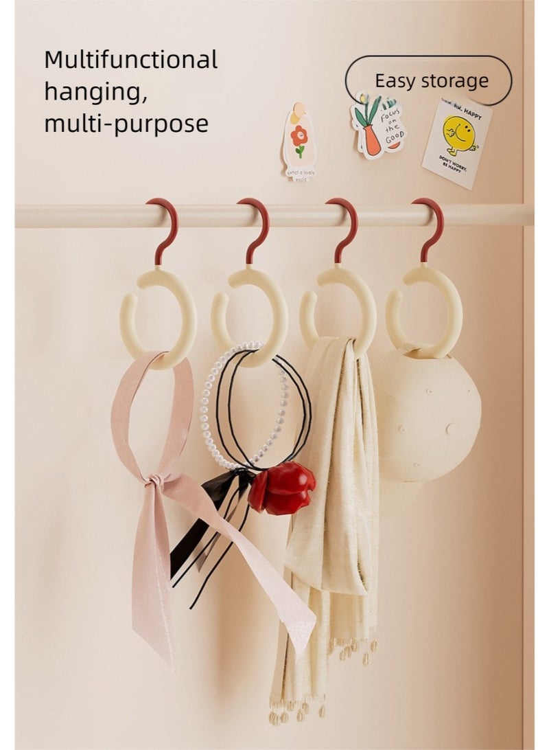Sunspire 3 Pack Round Storage Rack, Robe, Scarf, Tie, Belt, Socks, Organizer for Home Bedroom, Bathroom, Living Room, Balcony  - Image 3