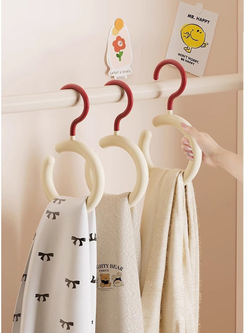 Sunspire 3 Pack Round Storage Rack, Robe, Scarf, Tie, Belt, Socks, Organizer for Home Bedroom, Bathroom, Living Room, Balcony  - Image 1