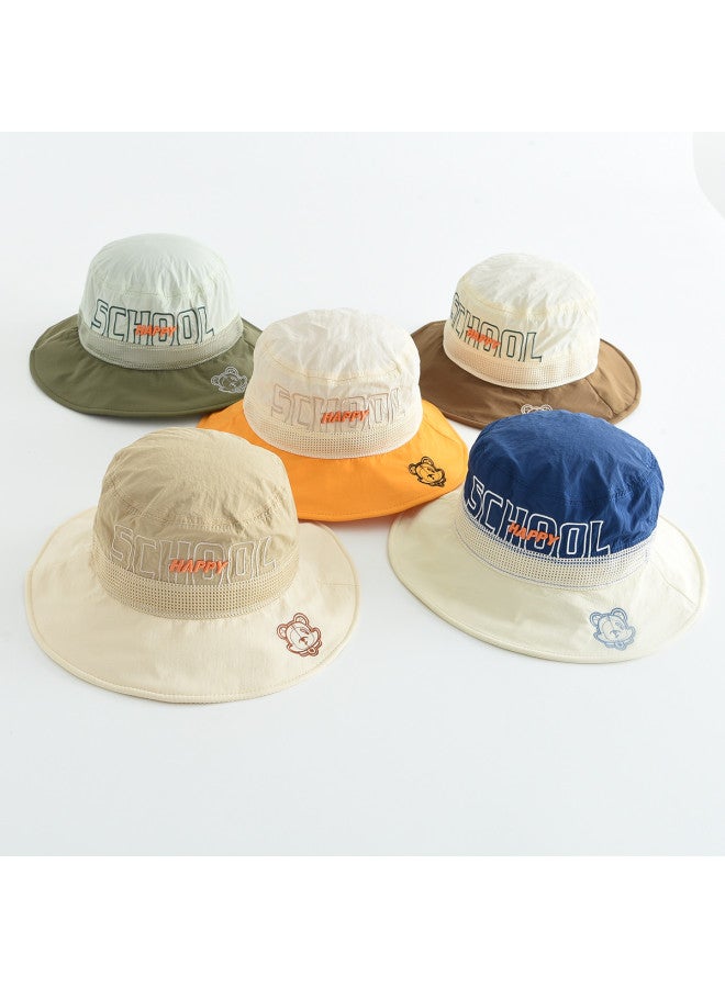 Bumblebee Kids Ultra-light Fisherman Hat - Outdoor Wide Brim Embroidered Trendy Cap, Boneless & Foldable For Easy Storage - Image 5