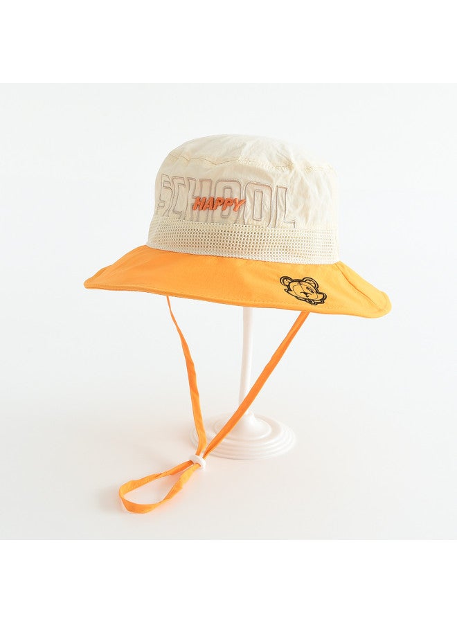 Bumblebee Kids Ultra-light Fisherman Hat - Outdoor Wide Brim Embroidered Trendy Cap, Boneless & Foldable For Easy Storage - Image 2
