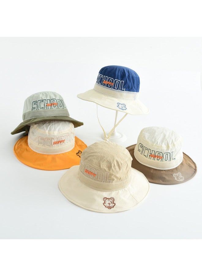 Bumblebee Kids Ultra-light Fisherman Hat - Outdoor Wide Brim Embroidered Trendy Cap, Boneless & Foldable For Easy Storage - Image 3