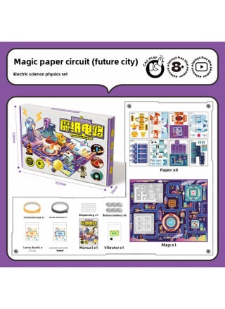 Ko Duck Will Bright And Vibrate 3D City Scene DIY Magic Paper Circuit Science Experiment Educational Toys-Specification:Magic Paper Circuit (future City) Upgraded Version - pzsku/Z9B7B1A37FD4ED448EA3AZ/45/1745410096/3fffae36-d9bb-4507-918e-2a2911417390