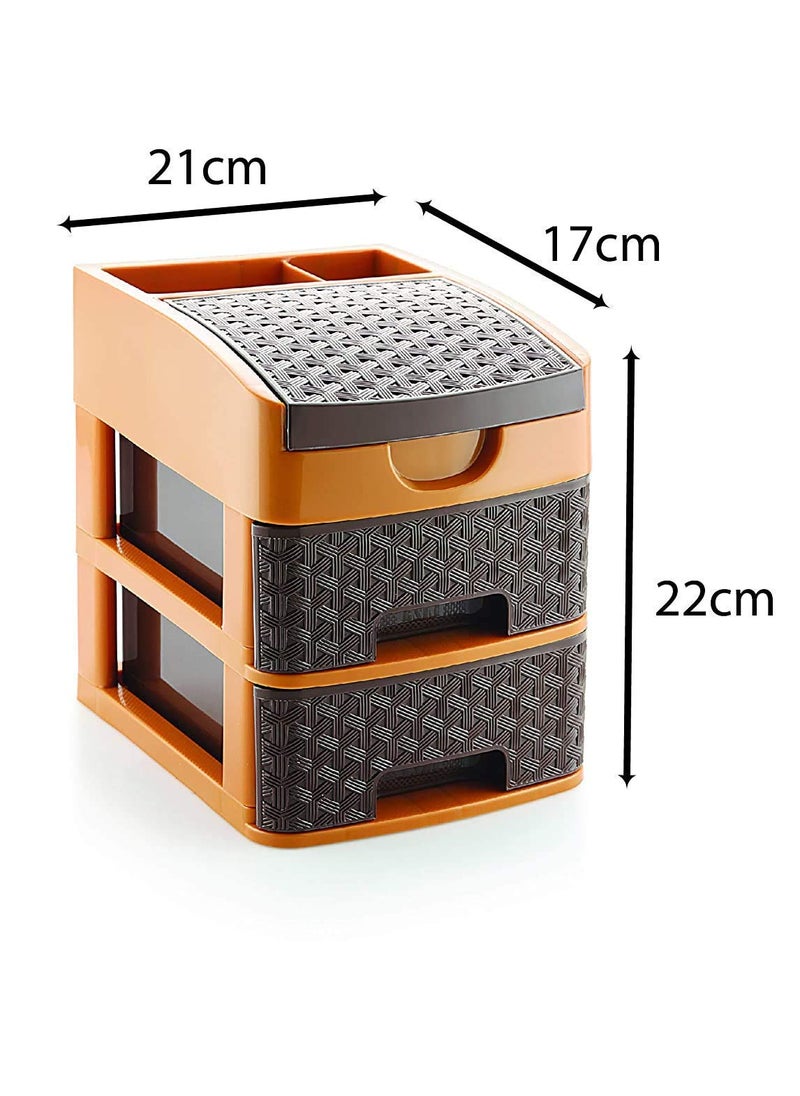 DC Dharam Creation Multipurpose Plastic Drawer System Organizer Rack Storage Drower 21 17 22 cm Multi Color 1 pcs  - Image 5