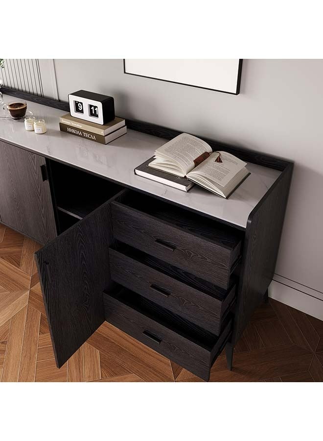 هوم بوكس وحدة تخزين كبيرة بطول 2 متر و3 أبواب و3 أدراج وسطح من الحجر الملبد من مارويل - Image 3