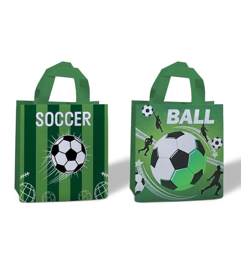 "Green Style D 4pcs Non Woven Football Pattern Gift Bags For Birthday Party Events And Showers" بالعربية: - Image 5