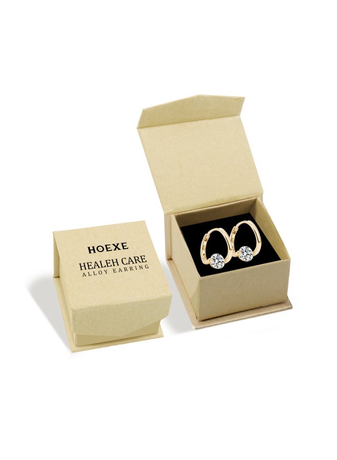 HOEXE French Earrings Fashion Generous Simple Enhance Temperament Charm Lightweight And Durable Decorative Accessories Earrings - Image 1