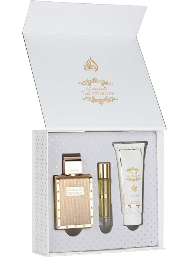 Lattafa Giftset Kingdom Men - 12Ml -Shower Gel - Image 2