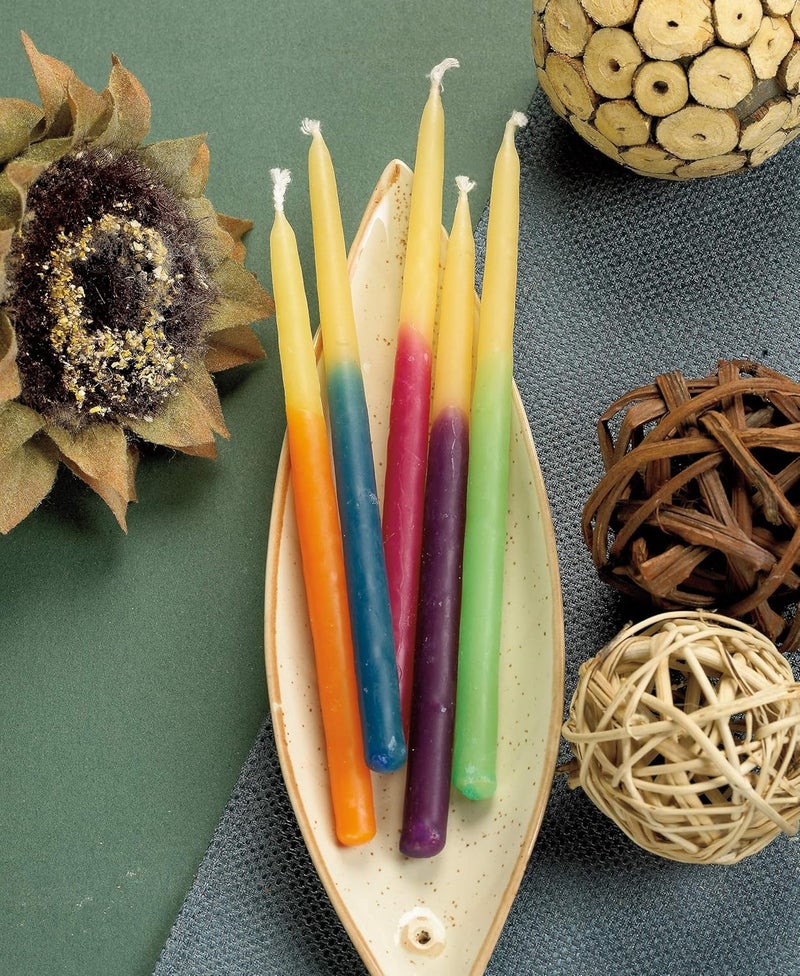 Rite Lite Premium Dripless Multicolor Hanukkah Candles - Colorful Bulk Pack of 45 - Decorative & Fits Most Menorahs Jewish Holiday Party Favors Accessories Decorations for All 8 Nights of Chanukah - Image 3