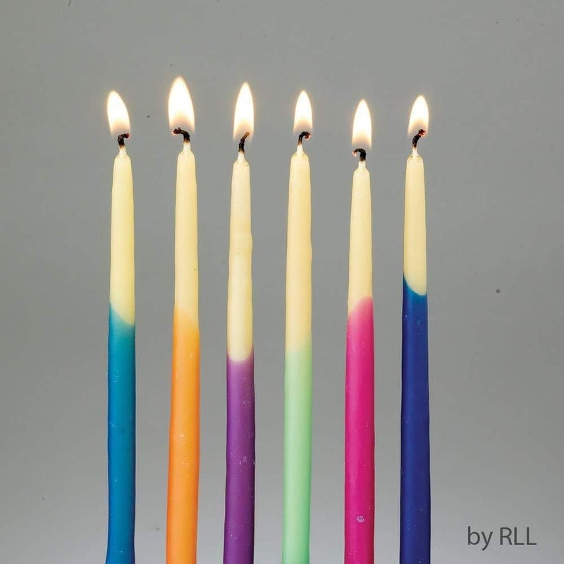 Rite Lite Premium Dripless Multicolor Hanukkah Candles - Colorful Bulk Pack of 45 - Decorative & Fits Most Menorahs Jewish Holiday Party Favors Accessories Decorations for All 8 Nights of Chanukah - Image 4