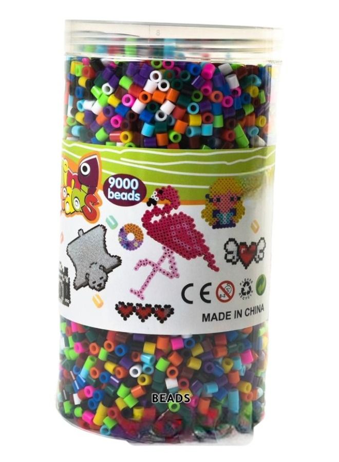 Rally Acrylic Candy Colors Pony Beads for Arts & Craft Bracelet Necklace Jewelry Making Earring Hair Braiding 9000pcs 