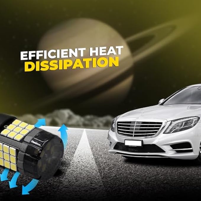 توبيز مصباح ليد أبيض T20 7440 2835 42Smd فائق السطوع 12 فولت بديل أبيض لمبات رقاقة 2835 خالية من الأخطاء في Canbus لضوء الفرامل الاحتياطي للرجوع للخلف عبوة من قطعتين - Image 3