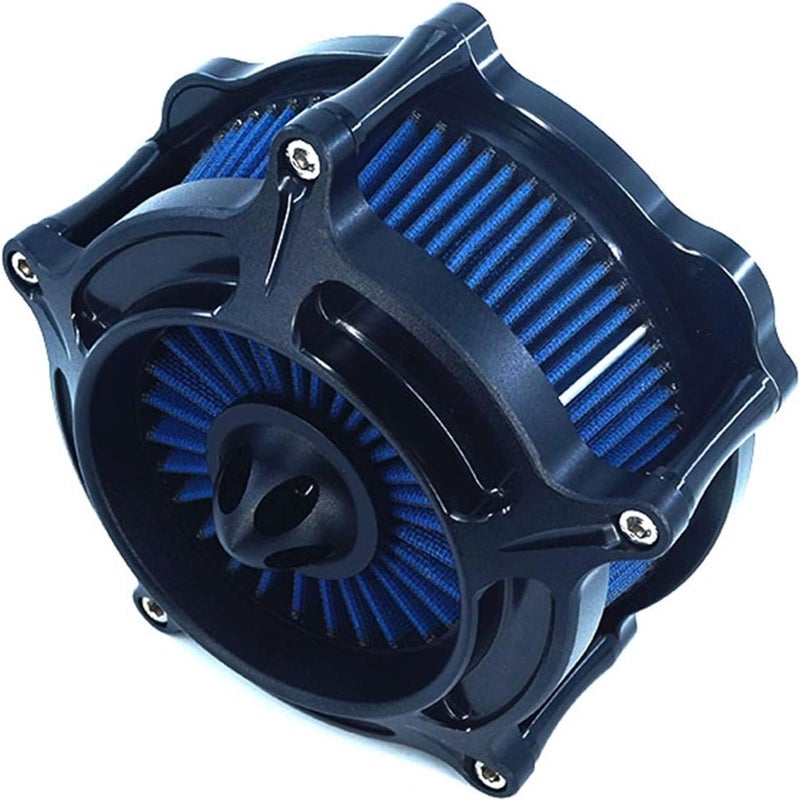 QASULER Motorcycle Turbine Intake Air Cleaner Kit - Image 1