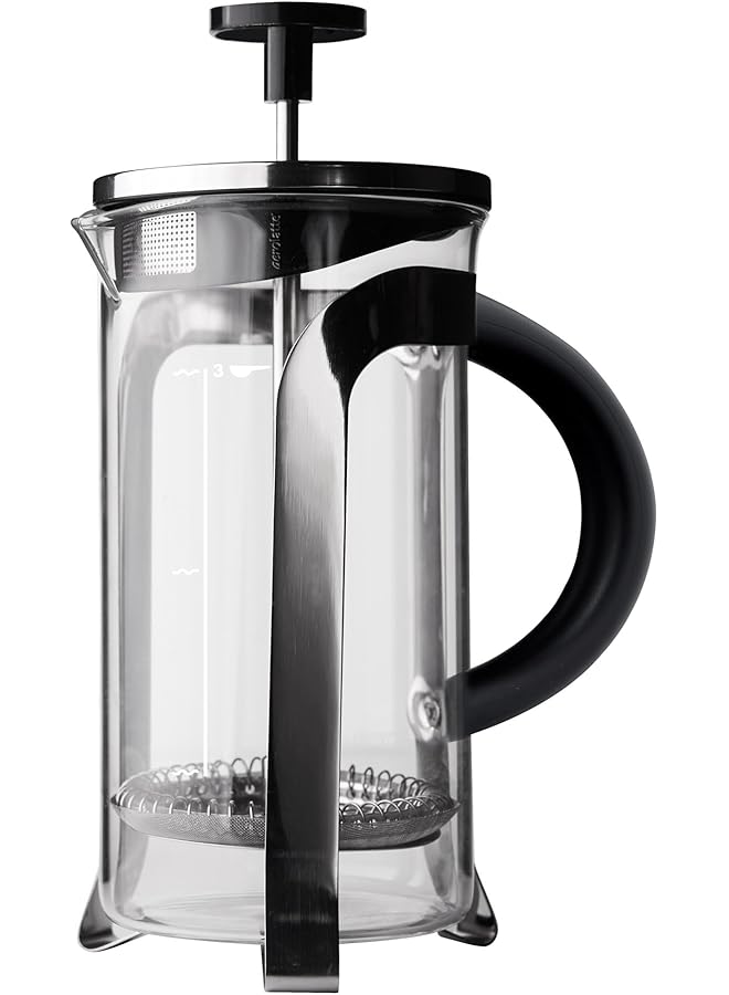 إيرولات ماكينة تحضير القهوة الفرنسية بثلاثة أكواب، سعة 12 أونصة - Image 1