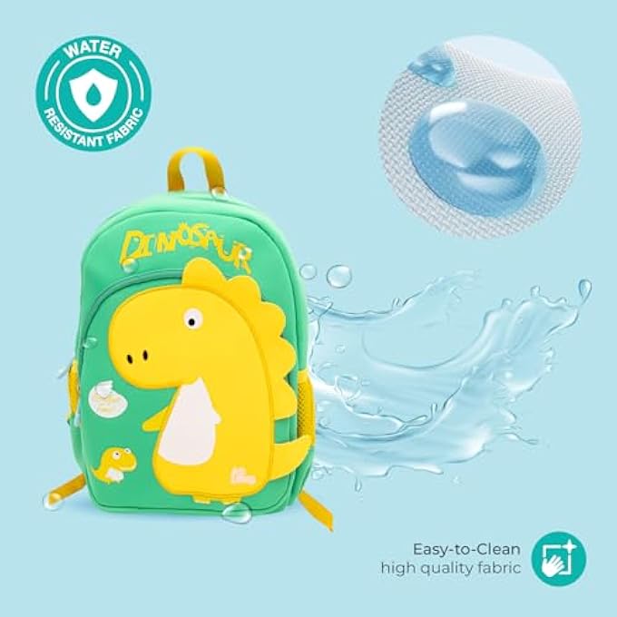 Moon The MOON Brand Preschool Backpack for KidsAges 36  Fun 3D Design Comfortable Padded Straps LightweightWaterproof Perfect for Lunch  SnacksTravel Toddler Boys  GirlsDinosuar - Image 3
