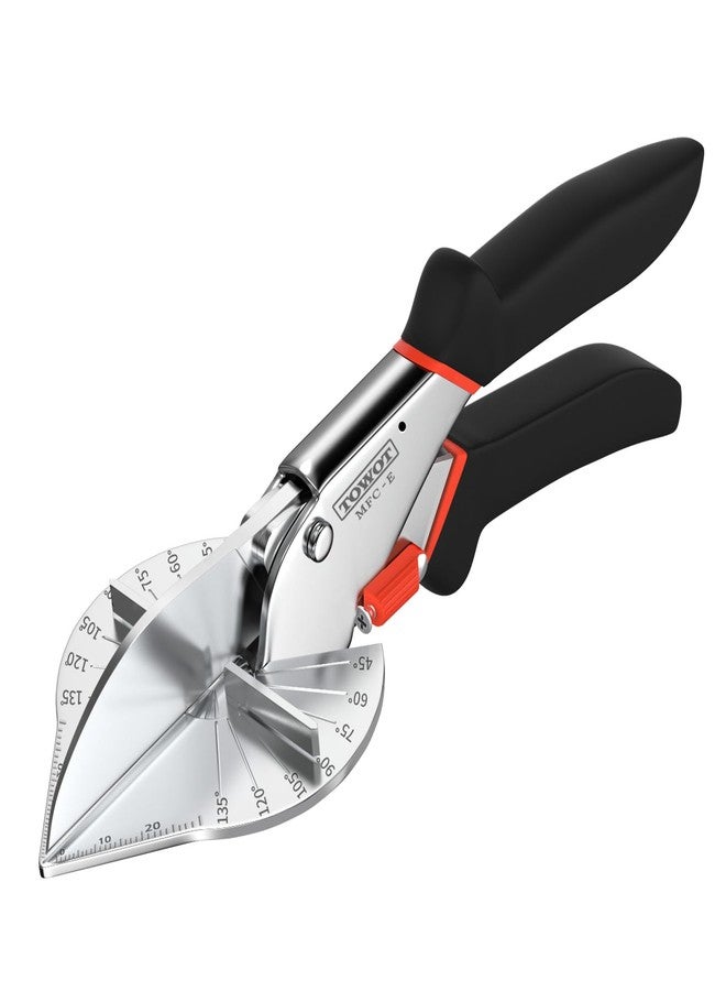 TOWOT Angle Miter Shears Cutter, Angular Trim Cutter of Molding, Adjustable at 45 To 135 Degree With Safety Lock Hand Tools for Cutting Plastic, PVC and Molding Trim - Image 1
