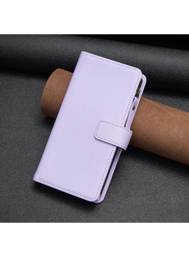 S-TOP Case For Samsung Galaxy S25+ 5G 9 Card Slots Zipper Wallet Leather Flip Phone Case - Image 2