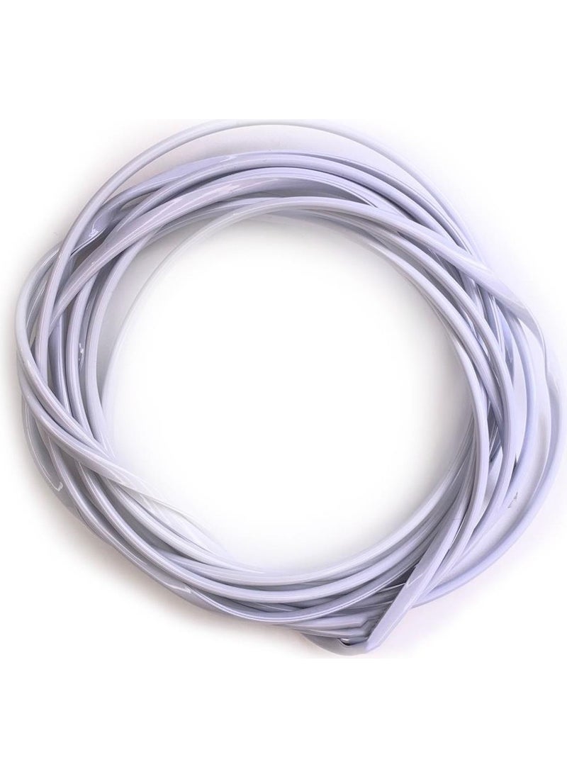 Techmaster Vehicle Interior and Exterior Interlocking Protective U Type Nickel Plated Trim Gray Light 5mt  - Image 1