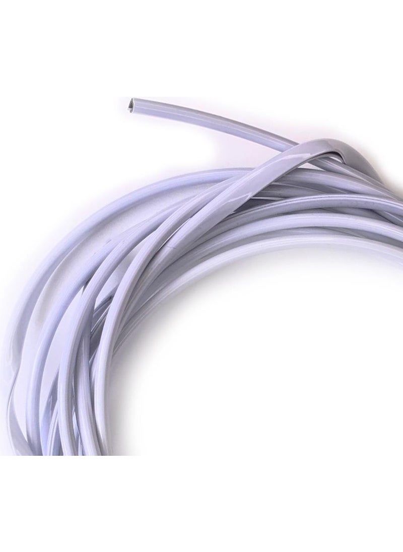 Techmaster Vehicle Interior and Exterior Interlocking Protective U Type Nickel Plated Trim Gray Light 5mt  - Image 3