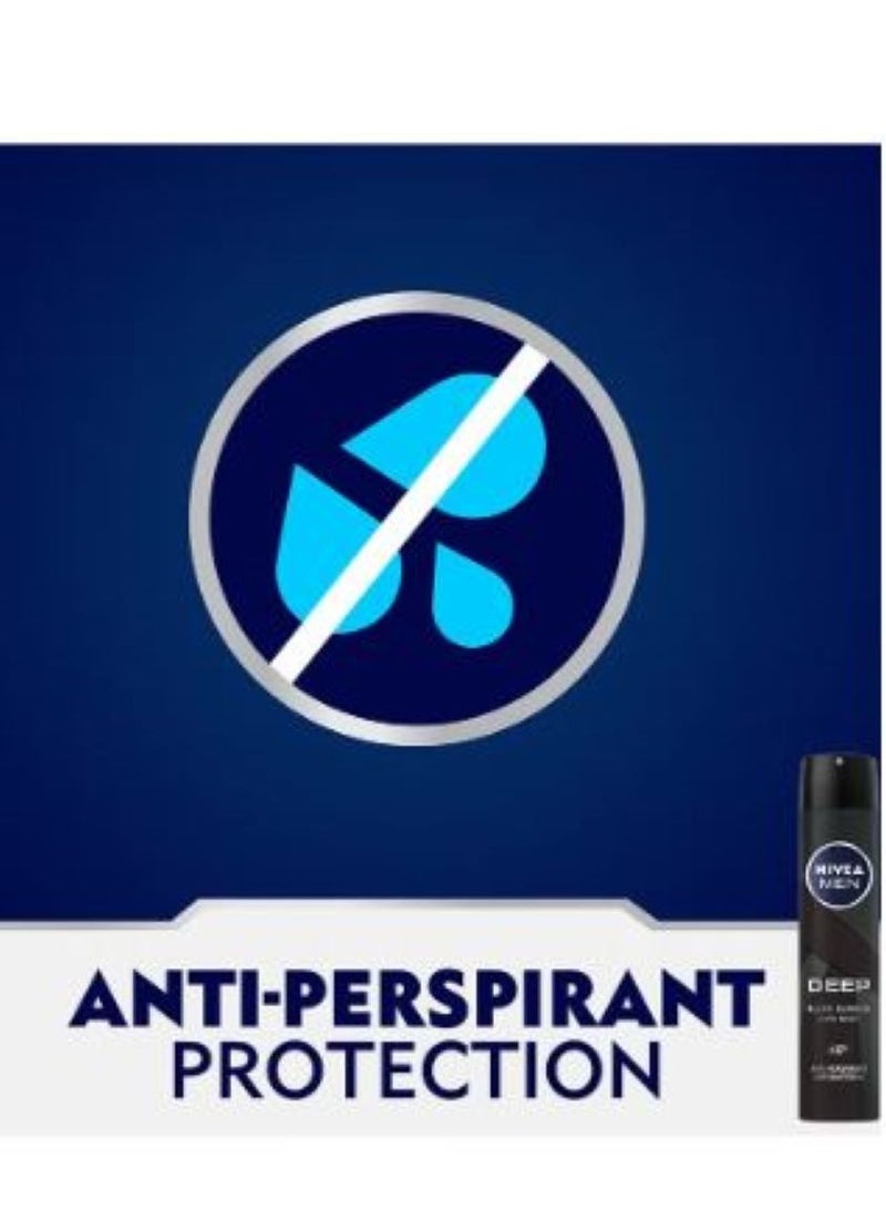 Nivea Deodorant Spray Deep Black Carbon Wood 200 ml - Image 2