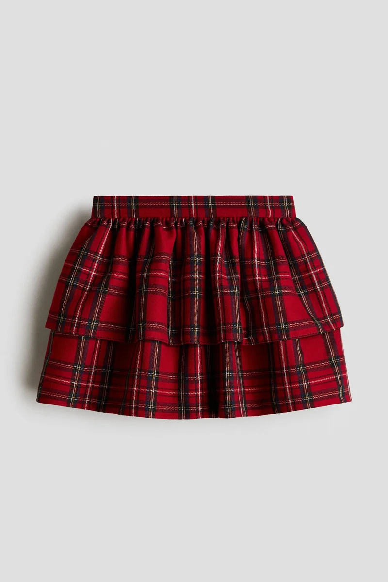 H&M Tiered twill skirt
