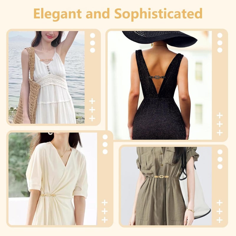 Aputue Sweater Clips, 3-Pack High Quality Waist Clips, Durable Fashion Clips for Sweaters and Dresses, Perfect Fit Adjuster for Women's Clothing - Image 2