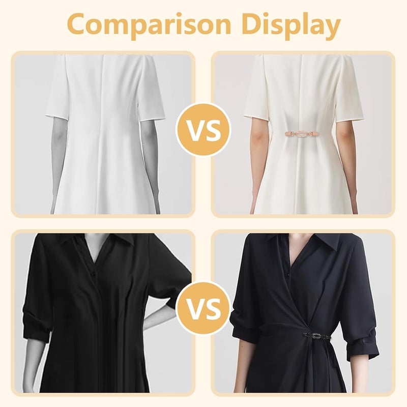 Aputue Sweater Clips, 3-Pack High Quality Waist Clips, Durable Fashion Clips for Sweaters and Dresses, Perfect Fit Adjuster for Women's Clothing - Image 4