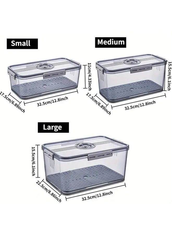 Gray Fresh Keeping Bread Box With Timer Portable Stackable Food Storage Container - Image 2