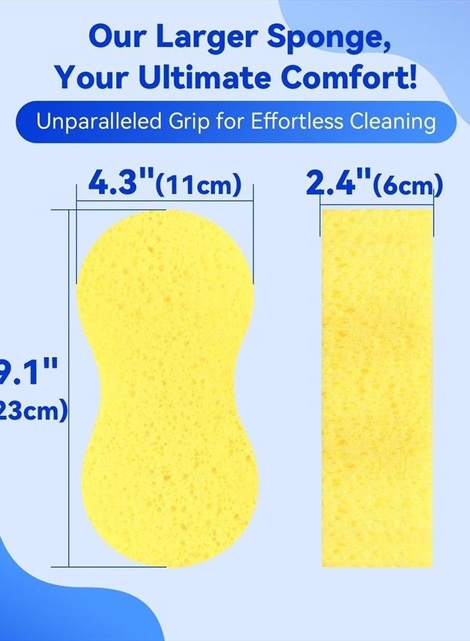 Temede 5-Pack Car Wash Sponges, 9.1" x 4.3" x 2.4" Large Sponges, Extra Thick Foam Kit for All-Purpose Cleaning, Ideal Washing Sponges for Kitchen, Bathroom, Household - Image 2