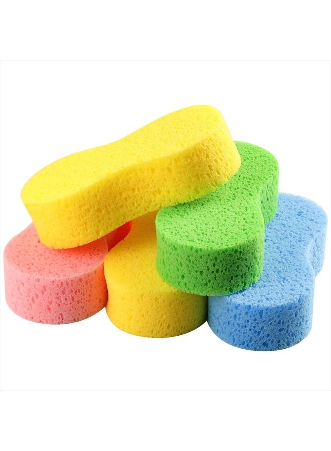 Temede 5-Pack Car Wash Sponges, 9.1" x 4.3" x 2.4" Large Sponges, Extra Thick Foam Kit for All-Purpose Cleaning, Ideal Washing Sponges for Kitchen, Bathroom, Household - Image 1