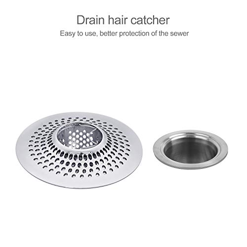 LEKEYE Drain Hair Catcher/Bathtub Shower Drain Hair Trap/Strainer Stainless Steel Drain Protector(Patented Product) - Image 2