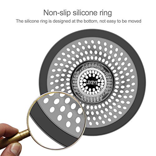 LEKEYE Drain Hair Catcher/Bathtub Shower Drain Hair Trap/Strainer Stainless Steel Drain Protector(Patented Product) - Image 5