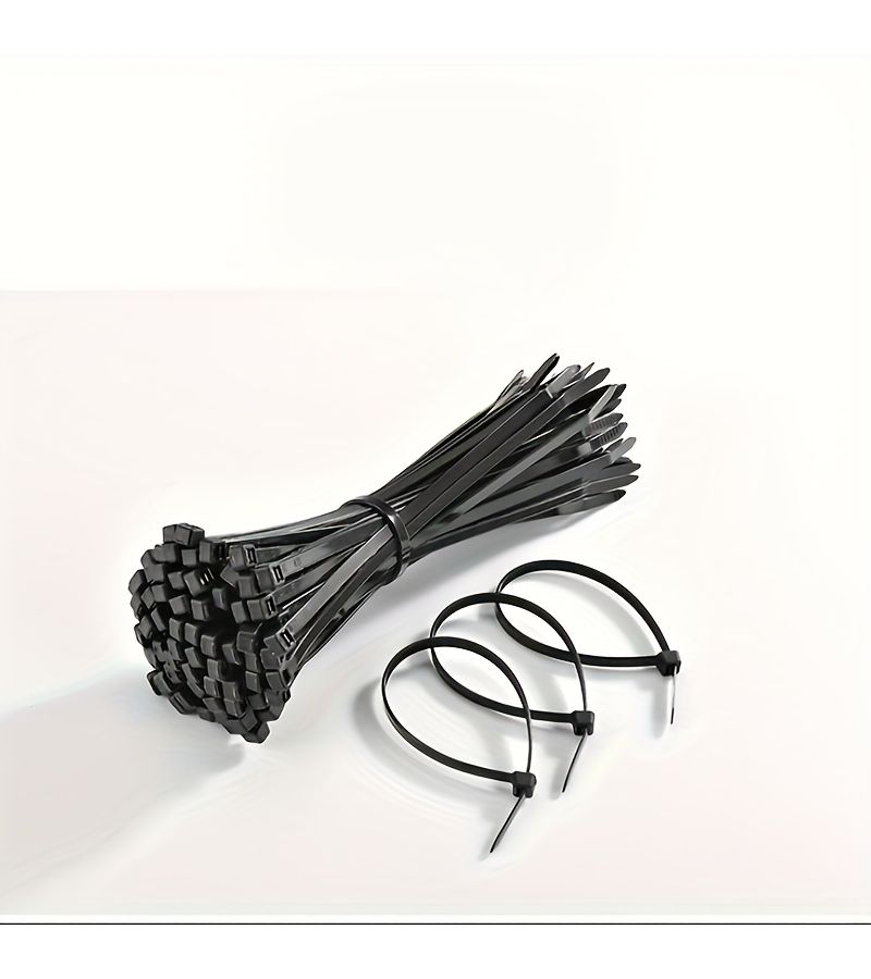 Black Self-Locking Zip Ties 120pcs 5x350mm for Cable Organizing - Image 5