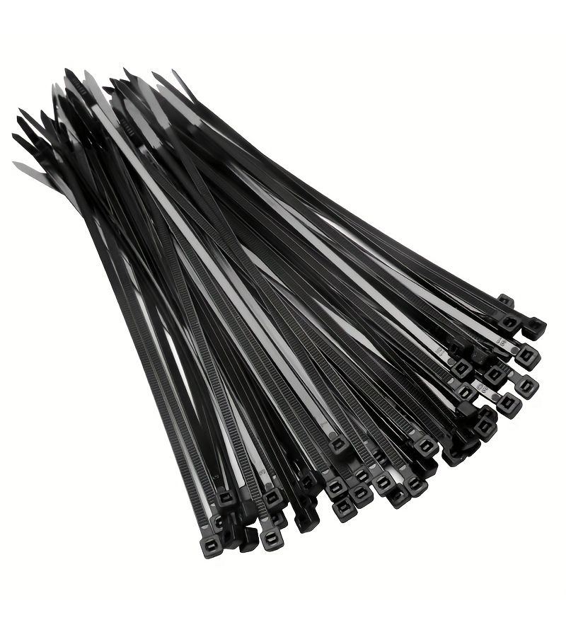 Black Self-Locking Zip Ties 120pcs 5x350mm for Cable Organizing - Image 4