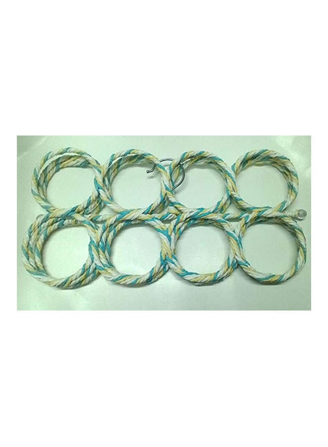 NIBEMINENT 28 Loop Scarf Hanger Holder Closet Door Organizer Tie Belt Rack Green 5.2x35cm - Image 1