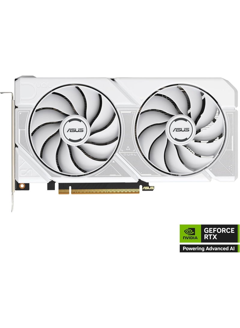 ASUS DUAL NVIDIA GeForce RTX 5060 OC Edition 8GB GDDR7 | PCIE 5.0 | Gaming Graphics Card with Dual Fans | DUAL-RTX5060-O8G-White, 90YV0N15-M0NA00 - Image 2