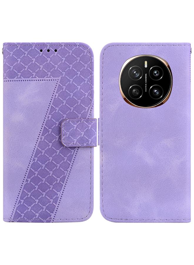 S-TOP Case For Honor Magic7 Seven-shaped Embossed Leather Phone Case - Image 1