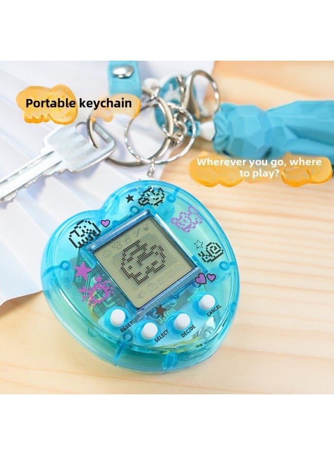 Hot Love Pet Machine Children's Game Toy Virtual Pet Keychain Small Gift Pendant-Color:Transparent Powder ]  - Image 5