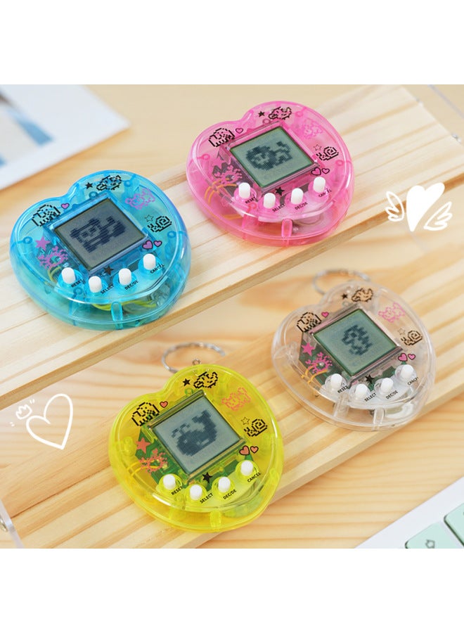 Hot Love Pet Machine Children's Game Toy Virtual Pet Keychain Small Gift Pendant-Color:Transparent Powder ]  - Image 2