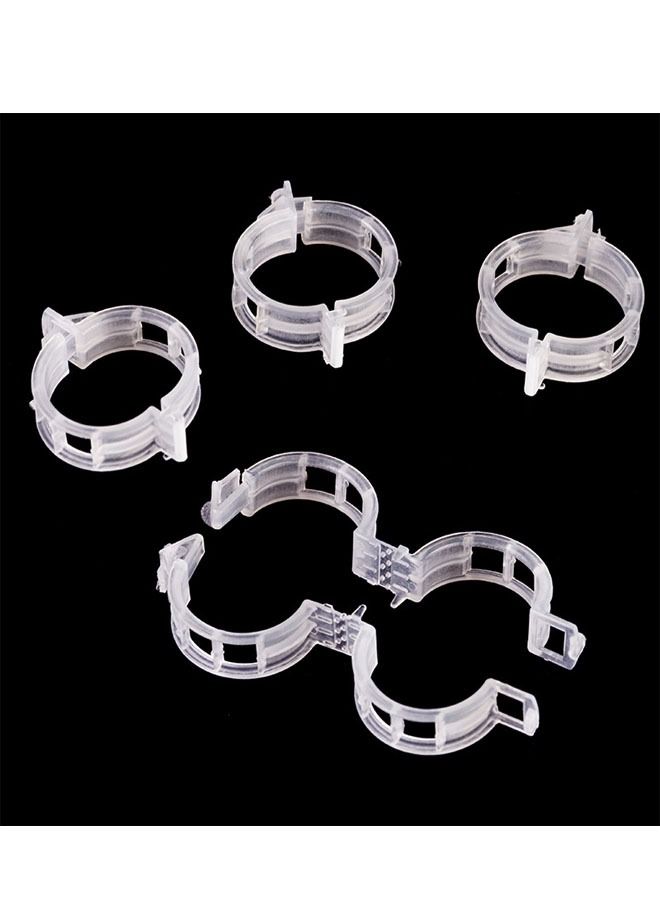 انت 200 قطعة من مشابك دعم النباتات البلاستيكية ، مشابك دعم الحديقة المتينة وكرمة العنب ، مشابك تعريشة نباتات كرمة الطماطم لتنمو منتصبة تجعل النباتات أكثر صحة (أبيض) - Image 3