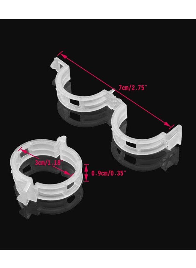 انت 200 قطعة من مشابك دعم النباتات البلاستيكية ، مشابك دعم الحديقة المتينة وكرمة العنب ، مشابك تعريشة نباتات كرمة الطماطم لتنمو منتصبة تجعل النباتات أكثر صحة (أبيض) - Image 2
