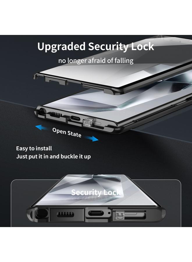 اس-توب جراب لهاتف Samsung Galaxy S23 Ultra 5G MagSafe مغناطيسي عالي الدقة مع حامل زجاجي مقسّى غير لامع - Image 5