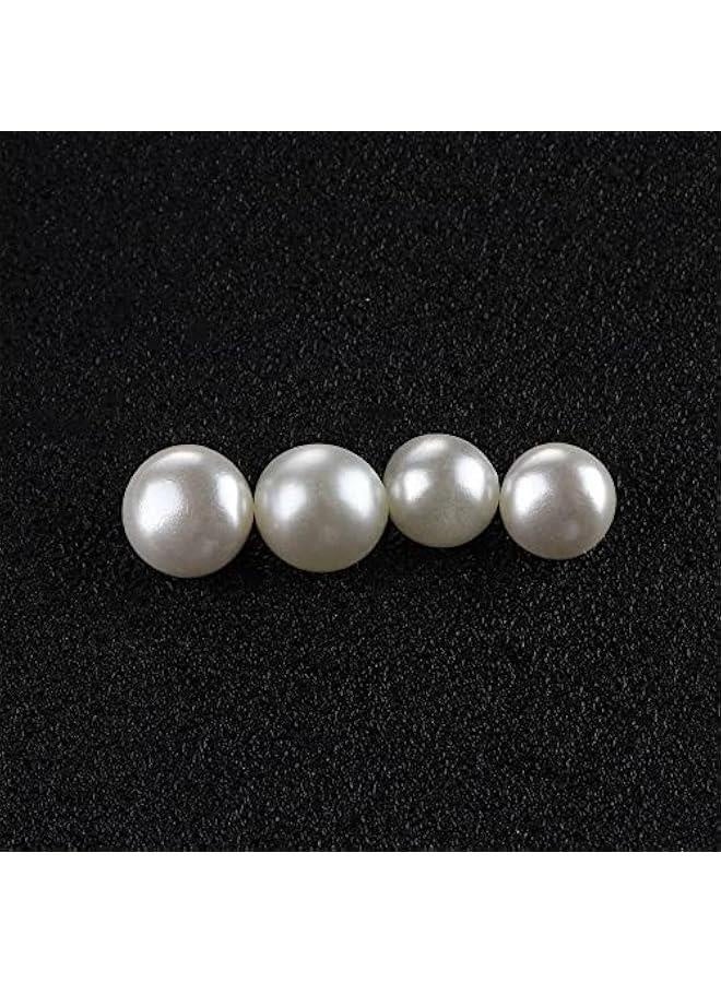 150Pcs 10mm Round Sewing Pearl ons Mushroom ons for Clothing Dress Accessories Garment Decorative DIY Crafts Tools(0.39inch,Beige)  - Image 3