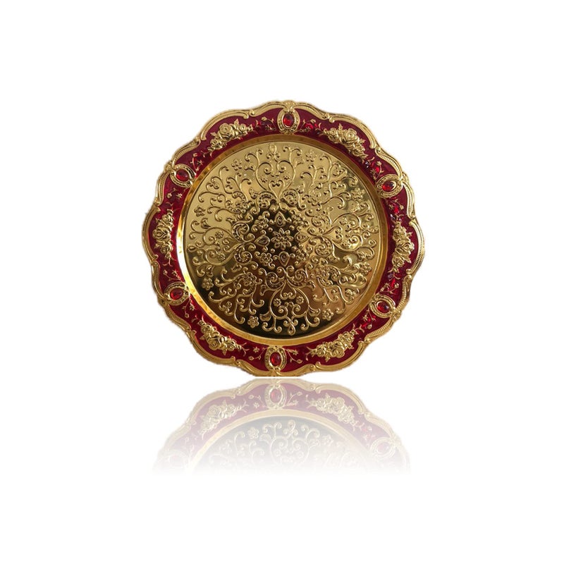 KUIDAMOS Turkish Tea Set,Vintage Turkish Coffee Sets Tea Sets For Women With Pot Tray And 6 Cups Turkish Coffee Cup Set Turkish Teapot European Style Turkish Coffee Pot Set For Home Decor,Small 8.46X5.11 Inch - Image 5