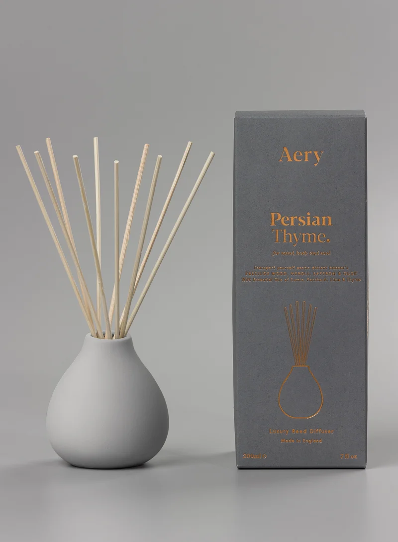 Aery Living Persian Thyme Reed Diffuser Neroli Saffron And Oudh