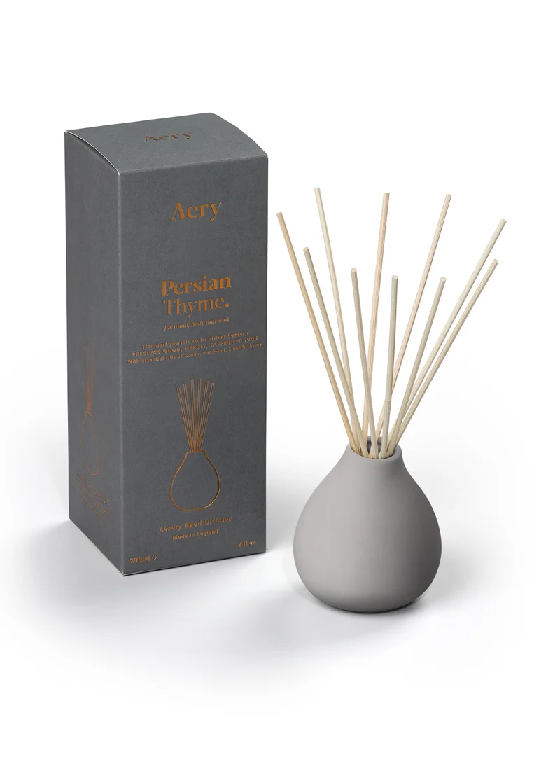 Aery Living Persian Thyme Reed Diffuser Neroli Saffron And Oudh