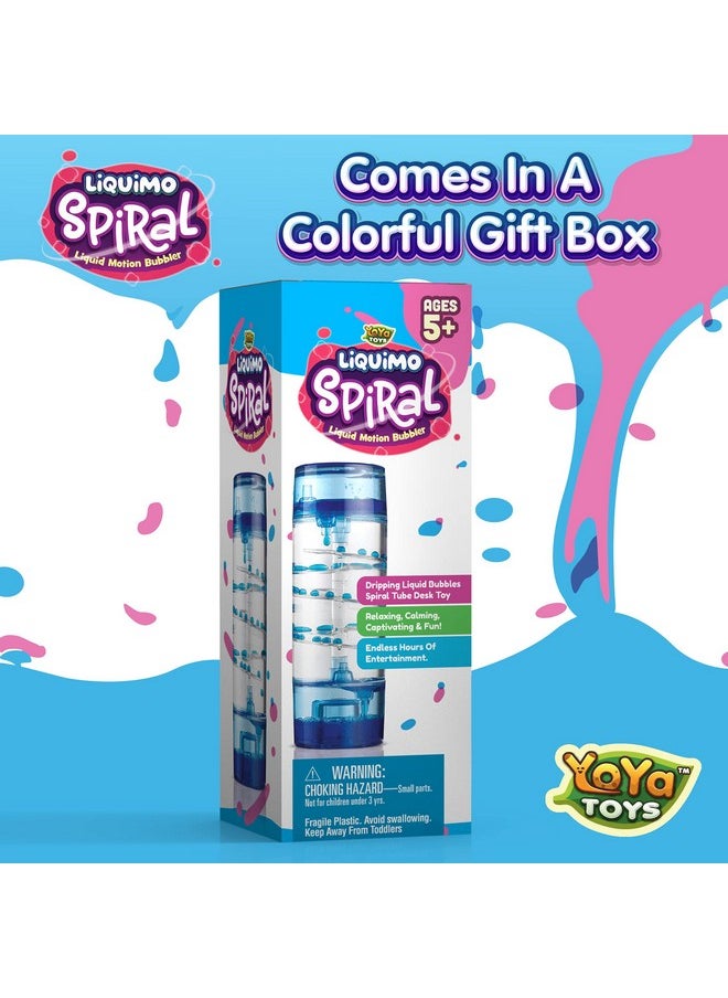 YoYa Toys Liquimo Spiral Liquid Motion Bubbler Timer For Kids - Bubble Drop Hourglass - Fidget Toys For Autistic Children Activity - Office Desk Top Accessories, Holiday Stocking Stuffers  - Image 5