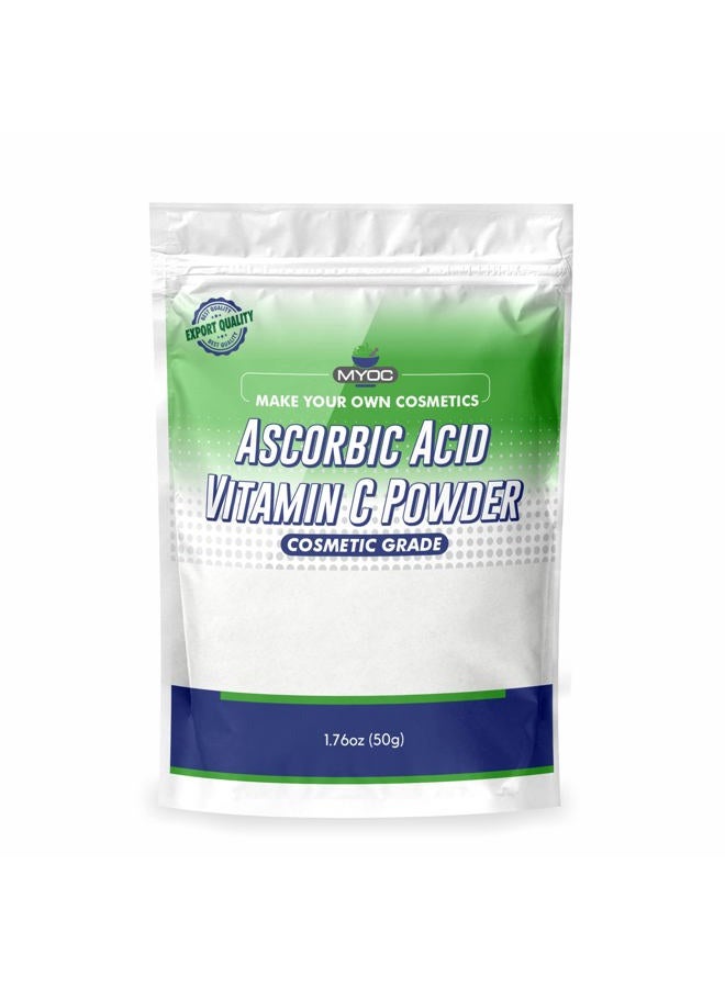 Myoc Ascorbic Acid Vitamin C Powder 50 Gm, Ascorbic Acid for Serum, Ascorbic Acid Powder for Cosmetic, Ascorbic Acid for Skin, Ascorbic Acid for Cleaning, Ascorbic Acid Powder for Pool Stain - Image 1