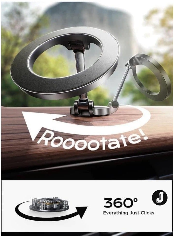 JAJEEK "Car Mount with 20 Strong Magnets – 1080° Rotatable Magnetic Phone Holder for Car Dash, Compatible with iPhone 15/14/13/12 Pro Max Plus" - Image 3