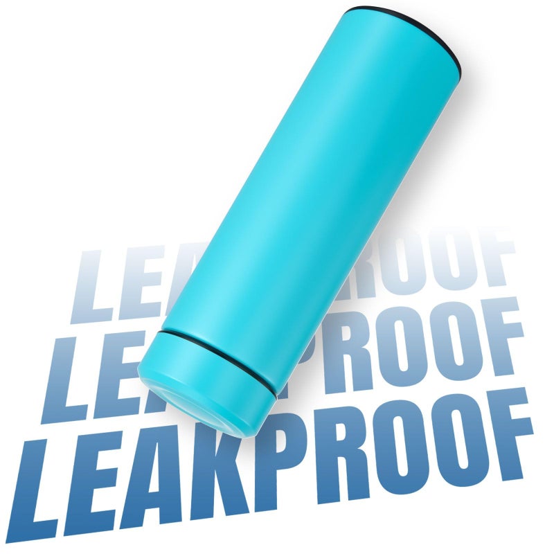 PARACITY Insulated Water Bottle, 15 oz Stainless Steel Water Bottles for Double Wall Vacuum Hot Drinks, Metal Water Bottle Keeps Hot for 12 Hrs, Cold for 24 Hrs, for Coffee, Tea (light blue) - Image 3