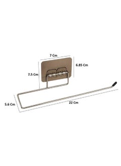 ULTRAZON ULTRAZON Stainless Steel Toilet Paper Roll Holder with Magic Sticker Pad Toilet Paper Holder Tissue Holder Suitable for Kitchen and Bathroom Accessories Pack of 1  - Image 2